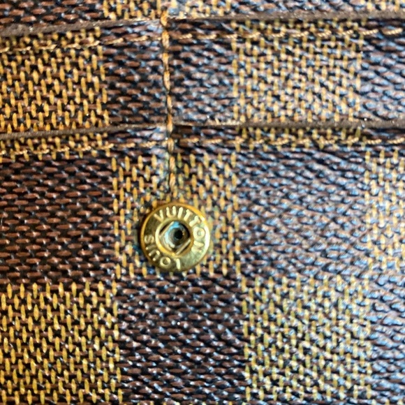 Louis Vuitton Vintage Damier Ebene Canvas Sarah Wallet EUC - Picture 11 of 15